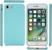Siliconen, flexibele softcase iPhone 7/8/SE 2020 - cyaan