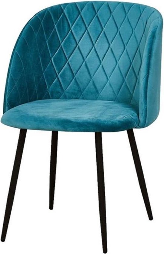 Sortio Home - Chaise de salle à manger Makro - Blauw - Chaise de salle à  manger - 83 x... | bol.com