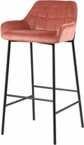 Sortio Home - Barkruk Katel - Roze - Velvet