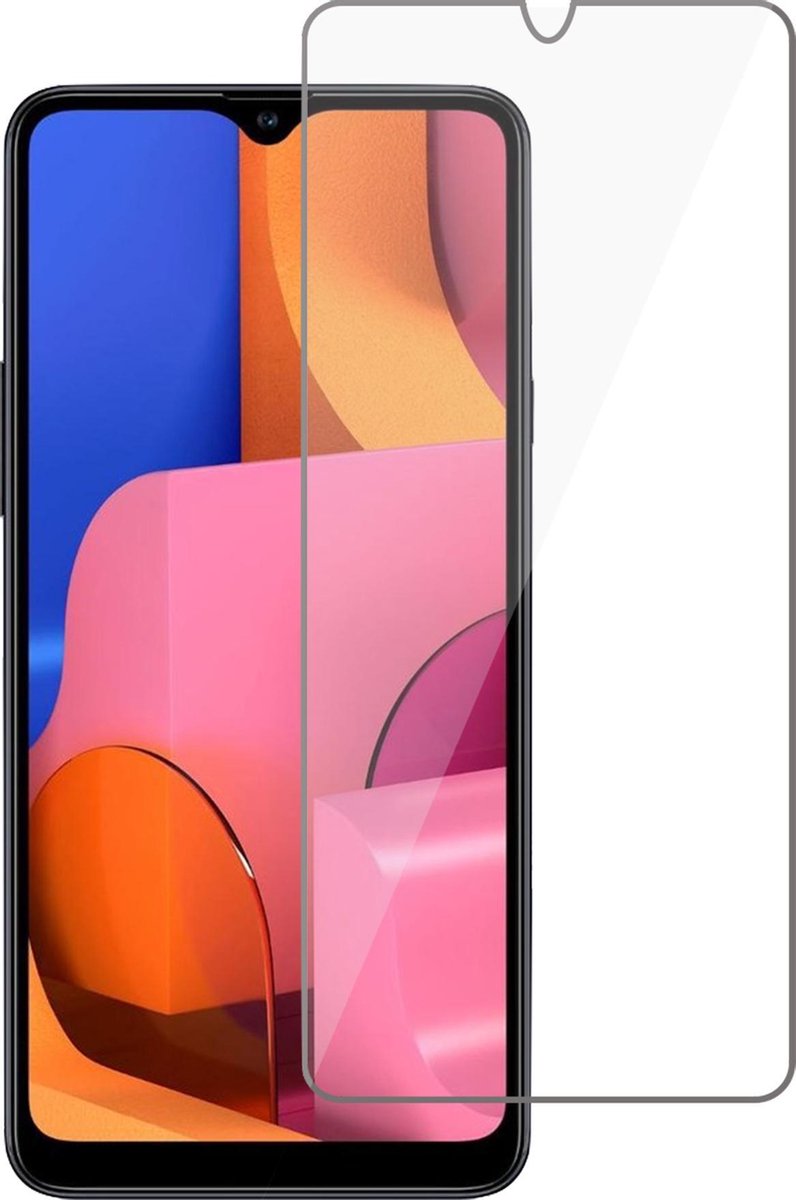 Screenprotector geschikt voor Samsung A20s - Glas Screen Protector