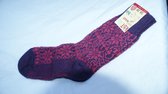 Hirsch Natur Noorse sokken - 100% biowol - maat 40/41 - paars/magenta