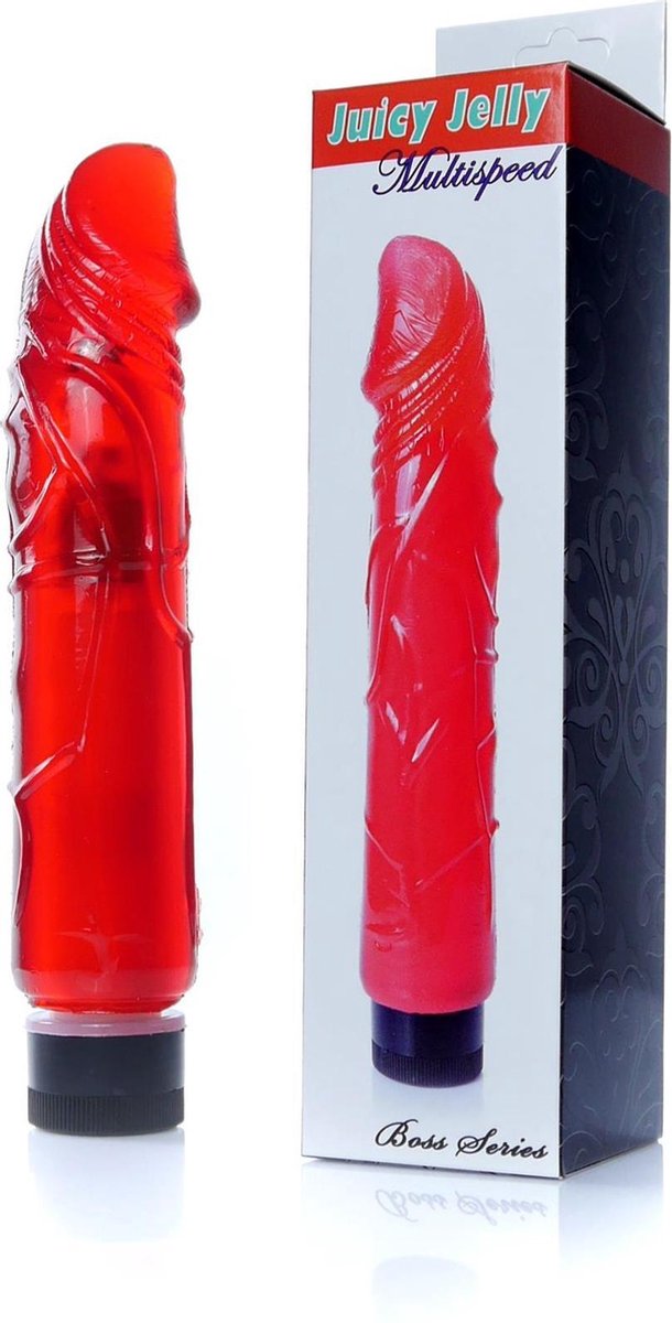 Goedkoopste Vibrator-Juicy Jelly - Multispeed Red - Dildo
