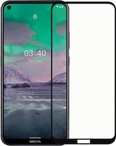 Full-Cover Tempered Glass - Geschikt voor Nokia 3.4 Screen Protector - Zwart