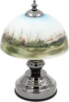 Tafellamp / Decoratielamp – Keramiek – Zilver