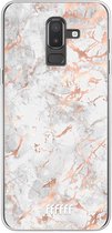 Samsung Galaxy J8 (2018) Hoesje Transparant TPU Case - Peachy Marble #ffffff