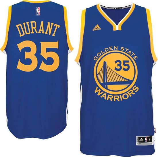 sneeuw Vertrouwen op Uitputten NBA Jersey Golden State Warriors Kevin Durant | Basketbal shirt | Tenue -  Maat M | bol.com