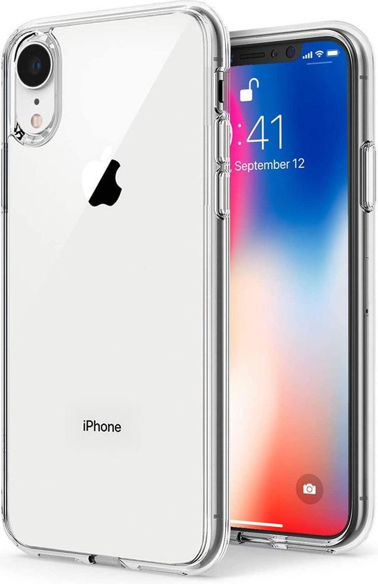 diepgaand eb interieur iPhone XR Hoesje Transparant - Apple iphone xr Siliconen Case Back Cover -  Clear | bol.com