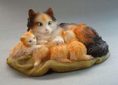 MadDeco - beeldje - kat - kittens - trotse - moeder - kunstenares - Ronner-Knip