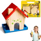 Stanley DIY Vogelhuisje - 18 x 13 x 20,6 CM - Complete Set met Verf en Schroeven - voor Kinderen vanaf 5 Jaar - Hout