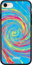iPhone 7 Hoesje TPU Case - Swirl Tie Dye #ffffff