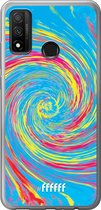 Huawei P Smart (2020) Hoesje Transparant TPU Case - Swirl Tie Dye #ffffff