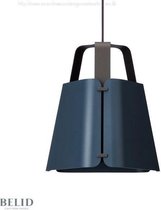 Fold hanglamp Antraciet - Gestructureerd Azuur Ø mm 330 mm