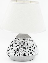 Lampe de table / Lampe de décoration - Céramique - Argent