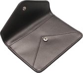 Denise Roobol - Vegan Portemonnee - Mini Wallet Dark Grey Metallic