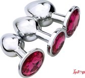 TipsToys Anaal Buttplug Set - Seksspeeltjes voor Koppels Roze