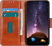 Sony Xperia 5 II hoesje - Wallet bookcase - Bruin - GSM Hoesje - Telefoonhoesje Geschikt Voor: Sony Xperia 5 II