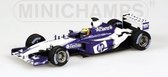 The 1:43 Diecast Modelcar of the Williams BMW FW25 #5 of 2003. The driver was Ralf Schumacher. The manufacturer of the scalemodel is Minichamps.This model is only online available