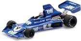 The 1:43 Diecast Modelcar of the Tyrell Ford 007 #4 of 1975. The driver was P. Depailler. This scalemodel is limited by 1152pcs.The manufacturer is Minichamps.This model is only online available
