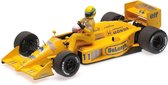 Formule 1 Lotus Honda 99T  Senna riding on S. Nakajima’s Car Italian GP 1987 /wFigurine - 1:18 - Minichamps