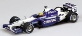 The 1:43 Diecast Modelcar of the Williams BMW FW23 #5 of 2002. The driver was Ralf Schumacher. The manufacturer of the scalemodel is Minichamps.This model is only online available