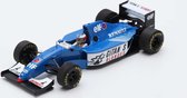 De 1:43 Diecast Modelcar van een Ligier JS39B Test Estoril in 1994.De bestuurder was Michael Schumacher. De fabrikant van het schaalmodel is Spark.Dit model is alleen online beschikbaar.