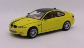 BMW M3 Coupe 2008 (Geel) 1/24 Motor Max