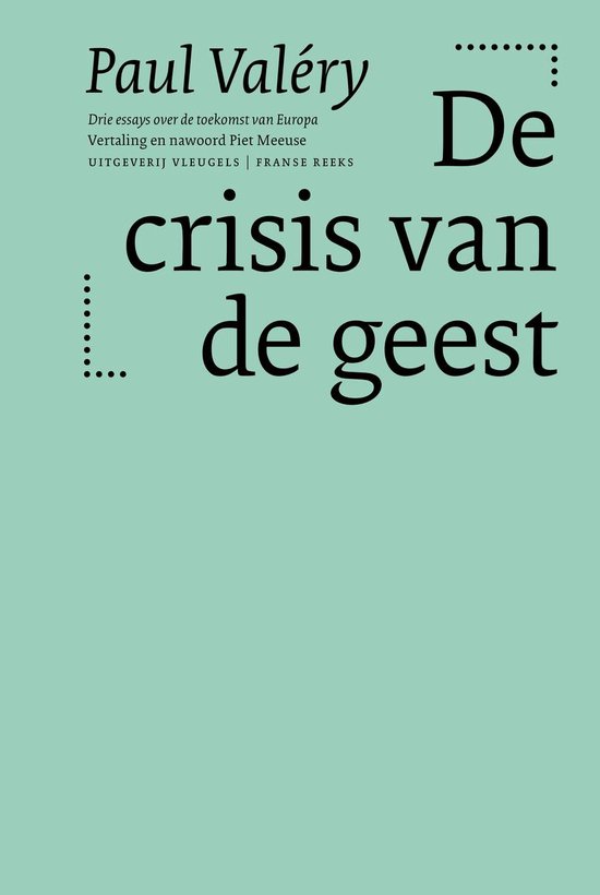 Paul Valéry – De crisis van de geest - cover