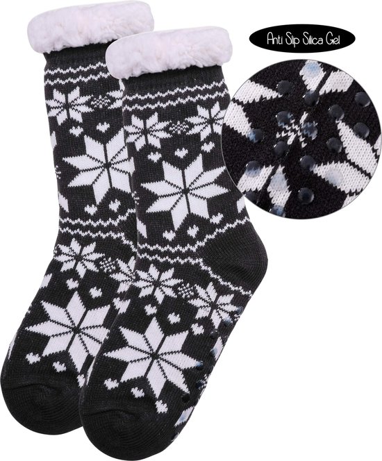 JAWSEU Dames indoor schoenen pluche bedschoenen zachte stoppersokken ballerina knuffelsokken gebreide winterpantoffels slippers sokken antislip slippers voeten warme pluche pantoffels kerstcadeau