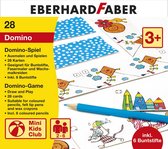 Eberhard Faber EF-579943 Dominospel Kleur En Speel Met 28 Kaart En 6 Kleurpotloden