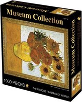 Puzzel 1000 stukjes van gogh museum collectie Sunflower zonnebloemen in vaas