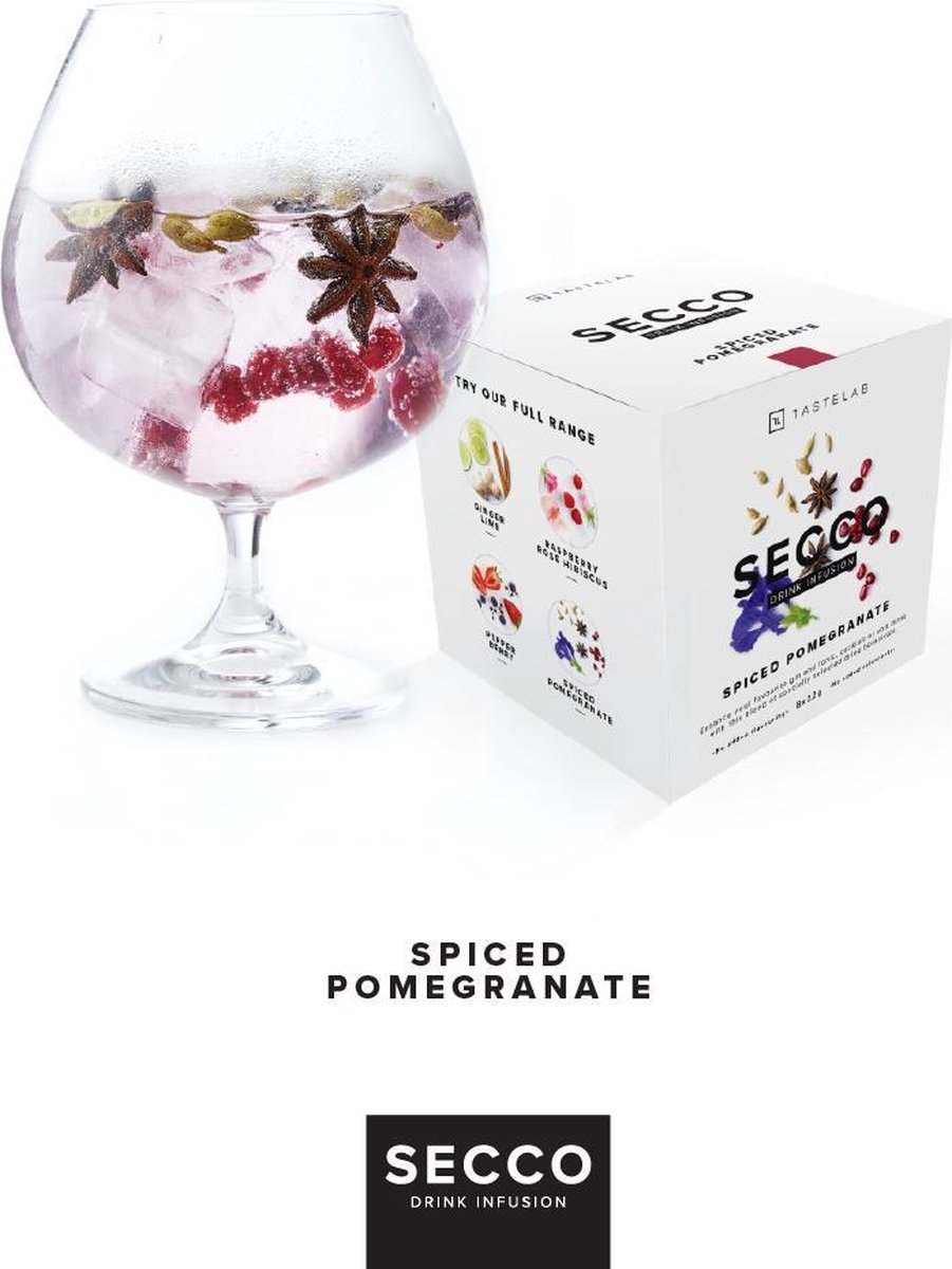 Secco Box Spiced Pomegranate Drink Infusions - Secco Drink Infusion