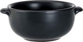 1x Bols à soupe en porcelaine noire 10 cm ronds - Cuisine/ cuisine - Services de table - Servir la soupe - Tasses à soupe / bols à soupe 1 pièce