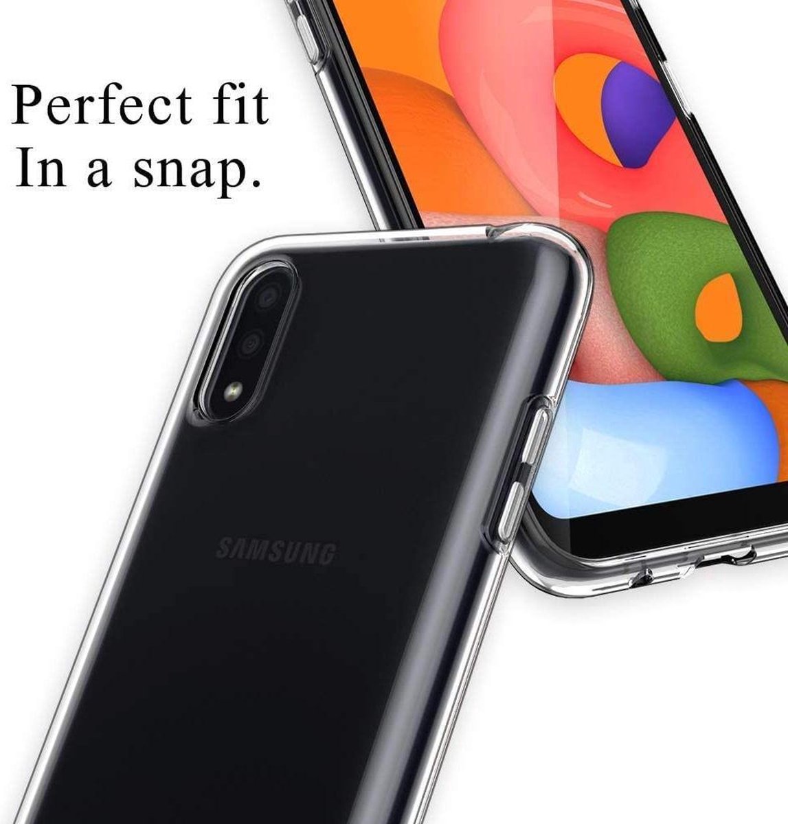 BixB 2 in 1 Siliconen TPU hoesje Case 360 Graden voor Samsung Galaxy A01