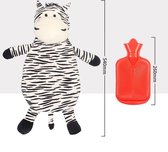 kruik Zebra warmwaterkruik met afneembare hoes