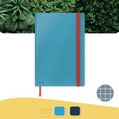 Leitz Cosy Notitieboek B5 Soft Touch Geruit - Notitieboek Hard Cover - Ideaal voor Thuiskantoor/Thuiswerken - Sereen Blauw