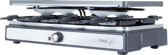 COSYLIFE by ELECTRO DEPOT - CL-R8P -Raclette + grill + stone grill - 8  personnes | bol.com