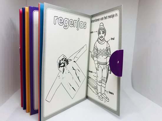 Leer Over Boekje Kleren - Leren Lezen - Zelf Inkleuren - Eerste Leesboekje van Deltas — afbeelding 2