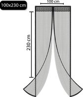 Horgordijn – Hordeur magnetisch – Vliegengordijn – Gaas Snelle bevestiging – 100x230cm - CE – 2020