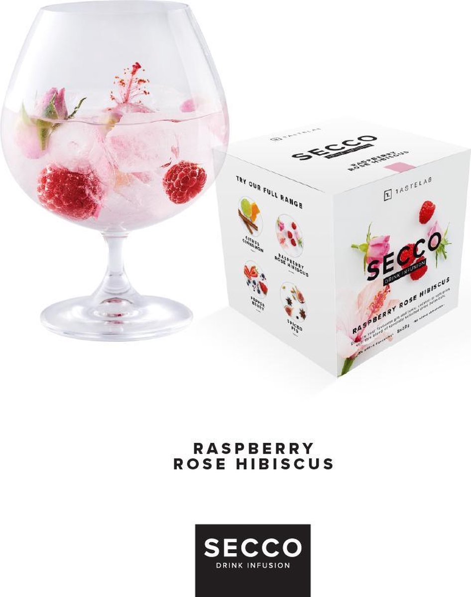 Secco Box Raspberry Rose Hibiscus Drinks Infusions - Secco Drink Infusion