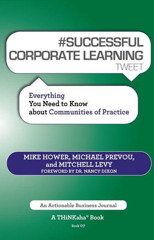 #SUCCESSFUL CORPORATE LEARNING tweet Book07 - cover