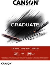Canson schetsblok Graduate Croquis A4 96gr 40vel