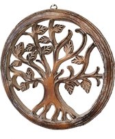 Nusa Originals - Tree of Life Muurdecoratie - Eco & Duurzaam - Diameter 30cm
