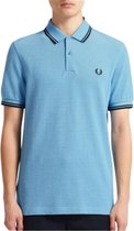 Fred Perry Poloshirt - Mannen - licht blauw/zwart