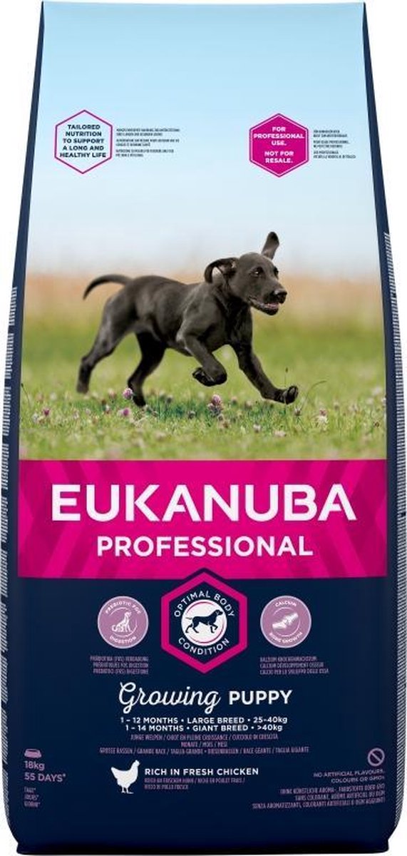 Eukanuba Eukanuba-Kngf Puppy/Junior Large Breed Kip 18 kg Breederbag