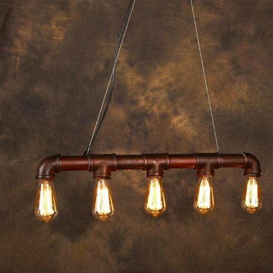 slijm nakoming Denk vooruit Hanglamp Waterleiding | Lamp | industrieel | ijzer | Vintage | retro |  verlichting |... | bol.com