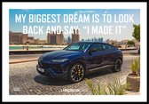 Motivatie poster Lamborghini Urus| Motivation poster | Millionaire Mindset |