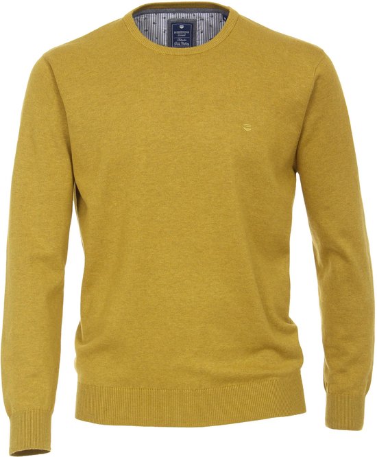 Pull homme coton col rond Redmond - vert mousse chiné - Taille S | bol.