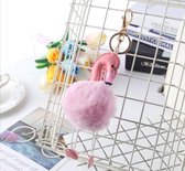Knuffel Speelgoed Flamingo voor Sleutelhanger - Knuffeldier Flamingo 17 cm