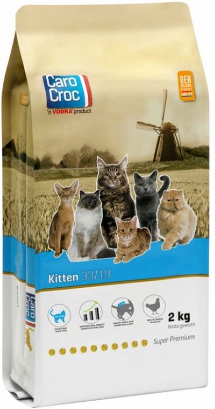 Carocroc Kitten - Kip - Kattenvoer - 2 kg