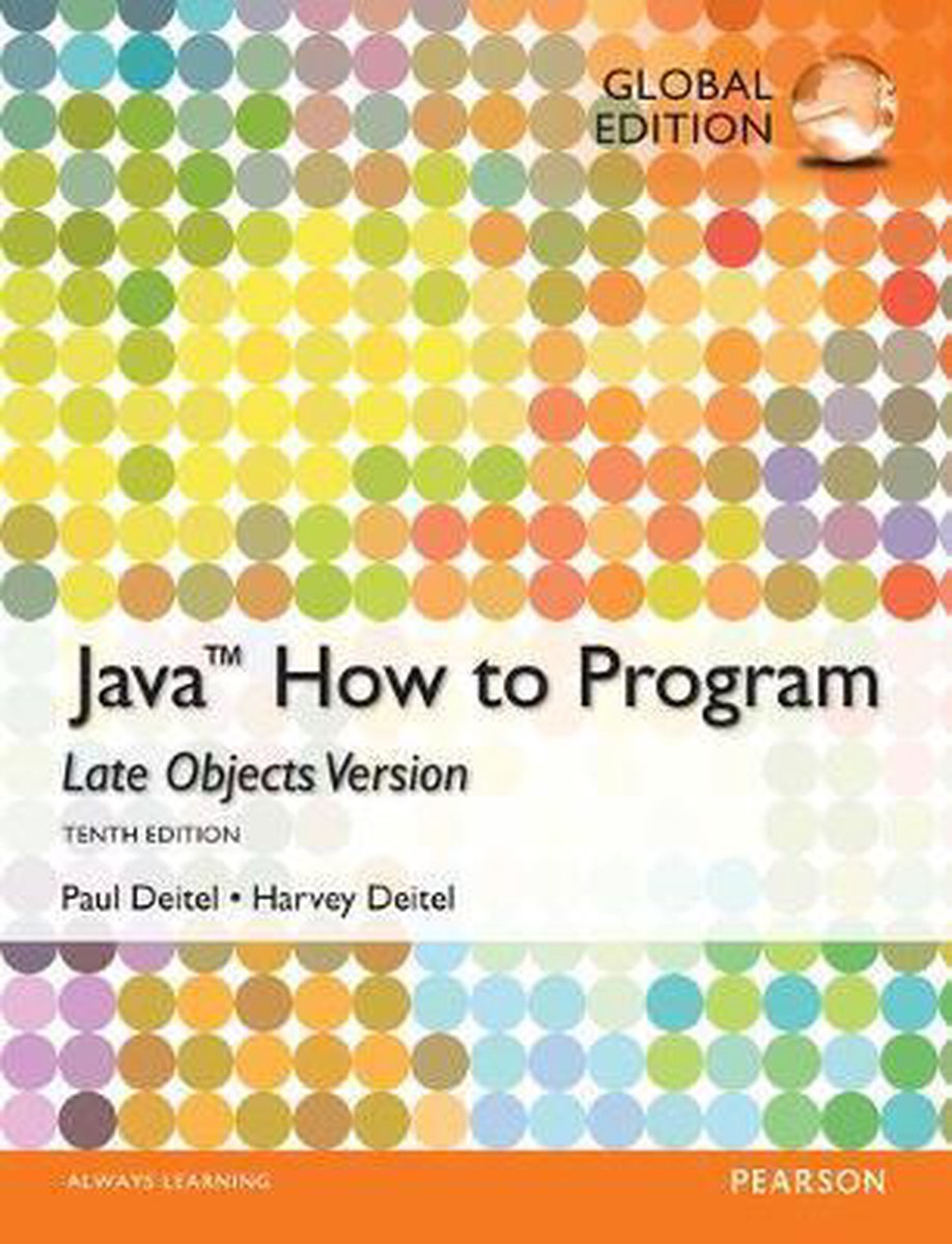 Omslag van Java How To Program Late Objects Glbl Ed